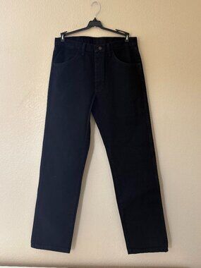 Wrangler Rustler Black Jeans 34x32 NWT Regular Fit Straight Leg